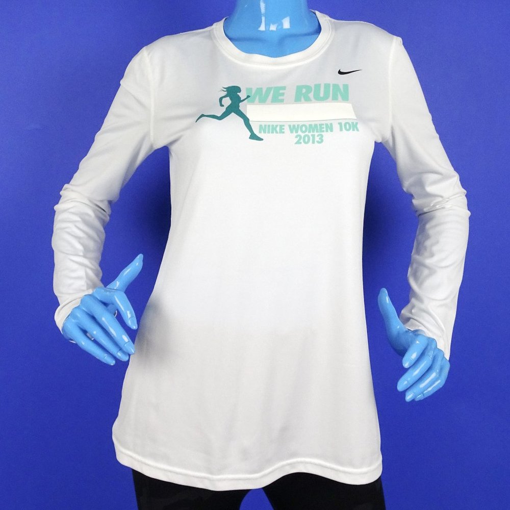 Nike Dri-Fit Long Sleeve Running Shirt Top M 8 10